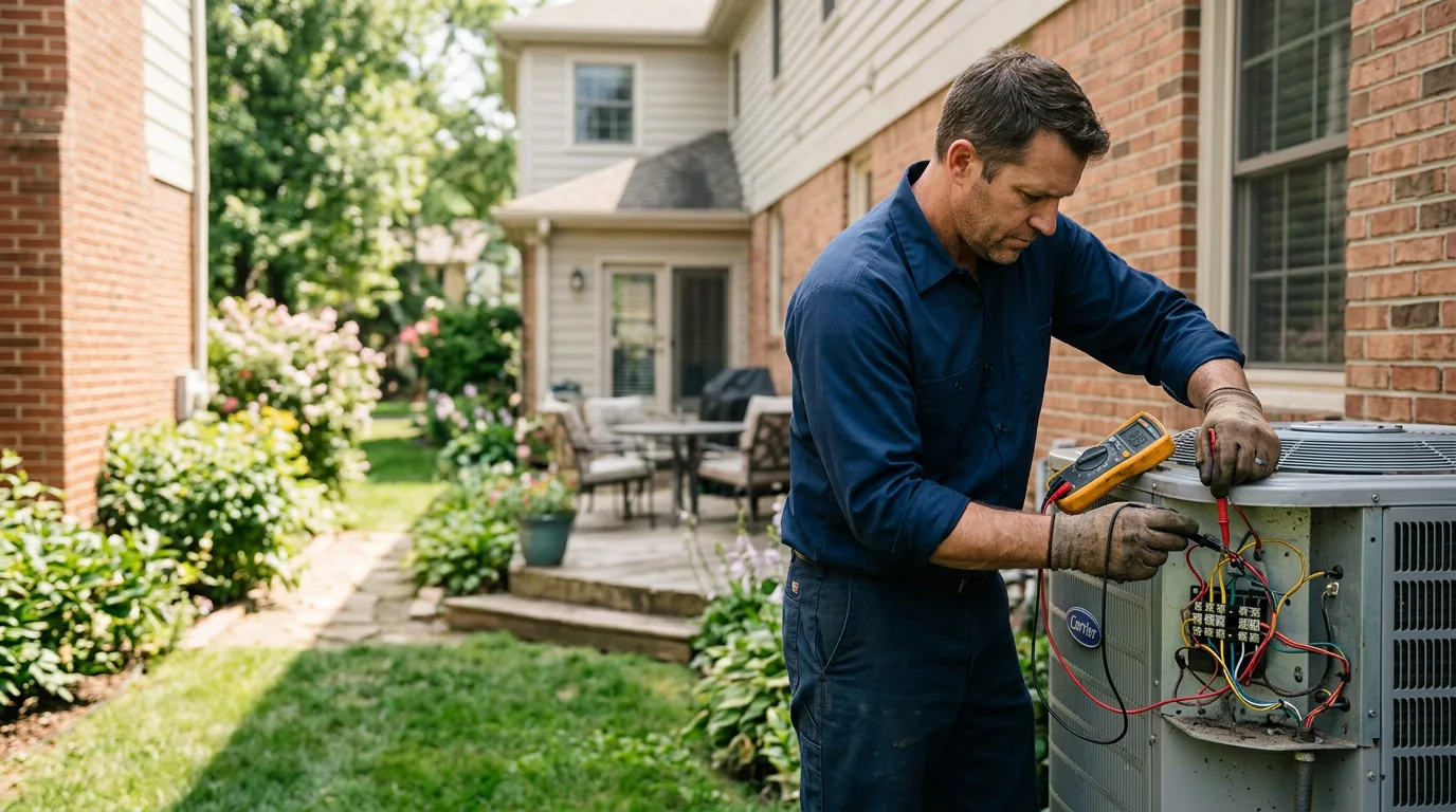 HVAC technician working near Huntington, WV